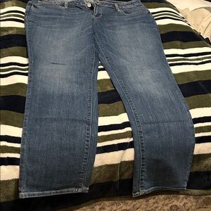 Old Navy Medium Blue Straight cut Boyfriend Jeans